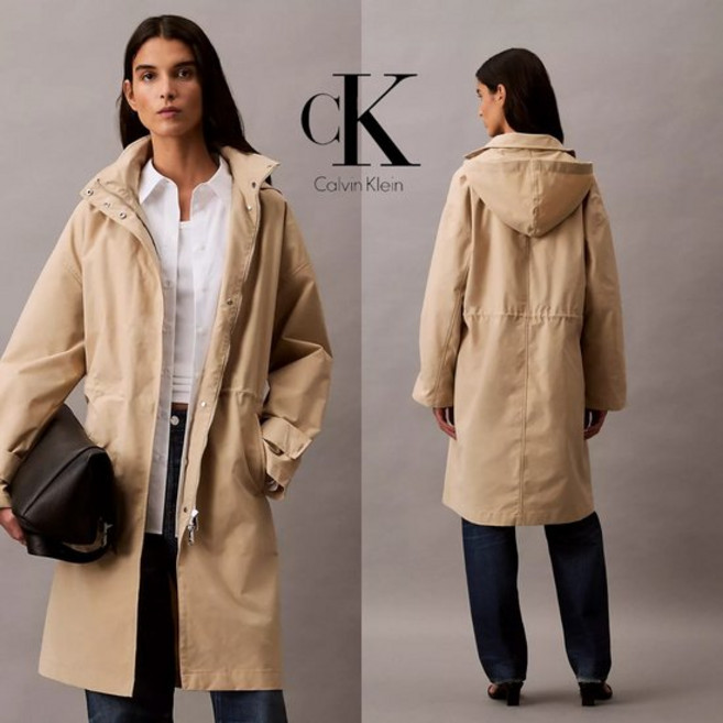 매장정품 캘빈클라인 캘빈 클라인 Calvin Klein 여자 아노락 방수 후드 레인자켓 1929656