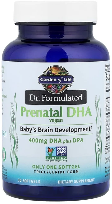 가든오브라이프 자메스 포뮬라 비건 임산부용 DHA 400mg 소프트젤 30정, 1개 - 쿠팡