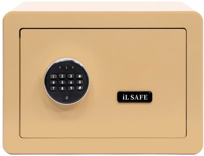아이엘금고 스마트 가정용 소형 금고 iLS-3525, 비밀번호인증 골드