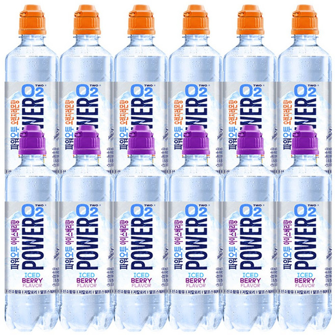 농심 파워오투(아이스베리 오렌지레몬), 1세트, 500ml