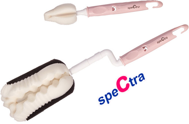 스펙트라 젖병솔+젖꼭지솔 세트, 1세트