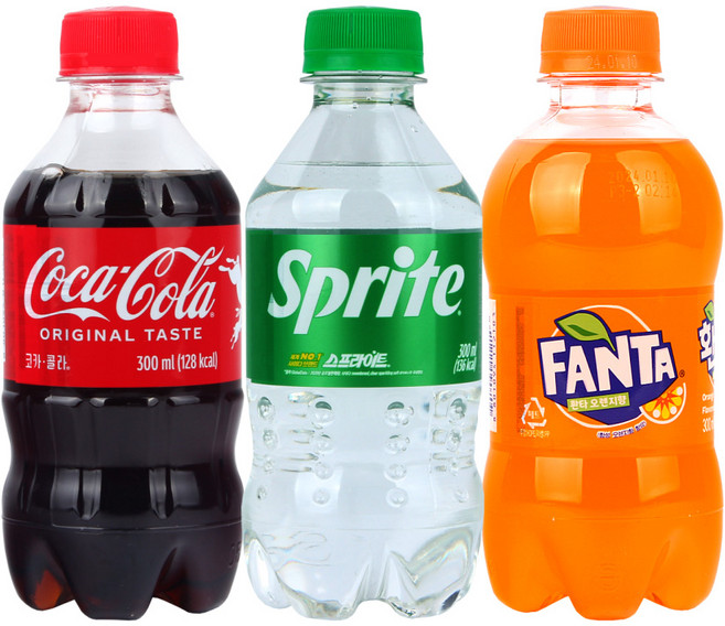 코카콜라 콜라 환타 스프라이트 3종세트 300ml, 24개