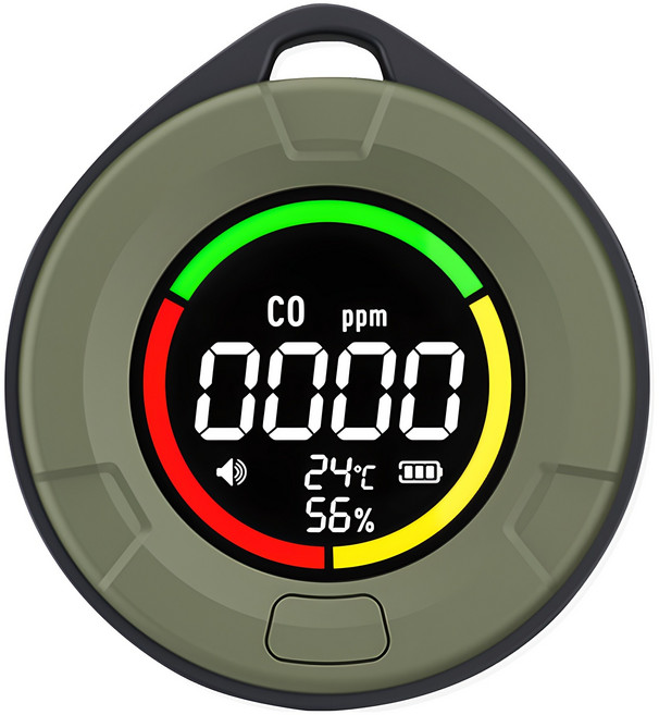 캠프365 제로씨오 캠핑용 일산화탄소 경보기, 카키, 1개