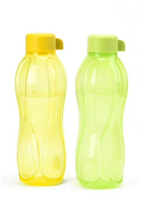 타파물통 500ml 원형 친환경 보틀 공식 휴대용 어린이 물통, 500ml 에코 그린 + 오렌지 옐로우, 1개