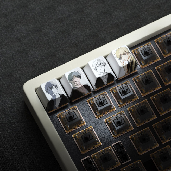 주술회전 애니메이션 캐릭터 키보드 키캡 4개 세트 장식, 젠인 나오야 (4개)