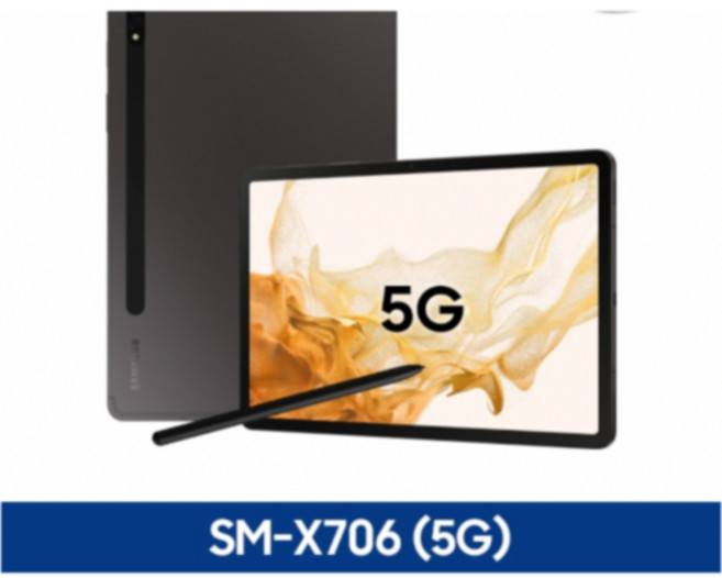 삼성전자 갤럭시탭 S8 SM-X700, S8+S펜, 128GB, Wi-Fi+Cellular