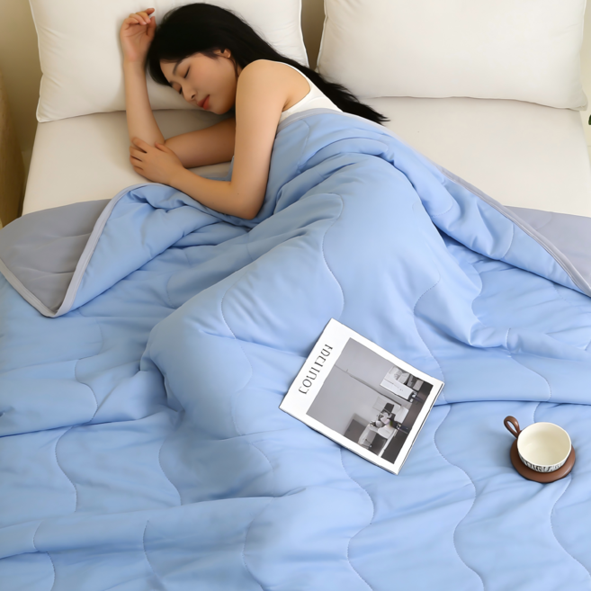 아리엘노 접촉냉감 아이스 실크 냉감이불 차렵이불 여름이불