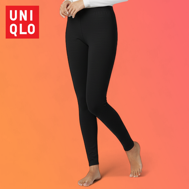 유니클로 여성 히트텍 레깅스 발열 내복 타이즈 + 보관 파우치