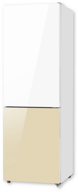 캐리어 모드비 312L 피트인 파스텔 2도어 콤비냉장고, 베이지+화이트, MRNC312ESM1
