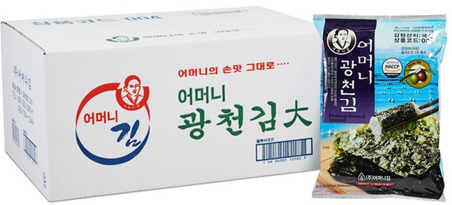 광천어머니김 (대)전장김 (12매), 60g, 1박스