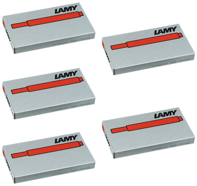 라미 T10 잉크 카트리지 1팩(5개입), 5개, 레드(5P)