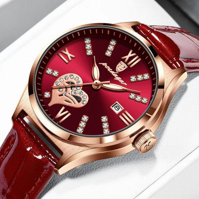 여성 가죽 패션 손목 시계