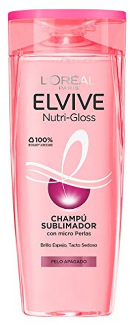 유럽 로레알 파리 엘바이브 뉴트리 글로스 샴푸 370ml 헤어케어, 1개
