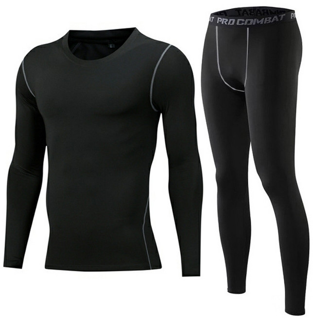 컴프레션 트레이닝복 상하의 2P 세트 스포츠 운동복 레깅스 이너