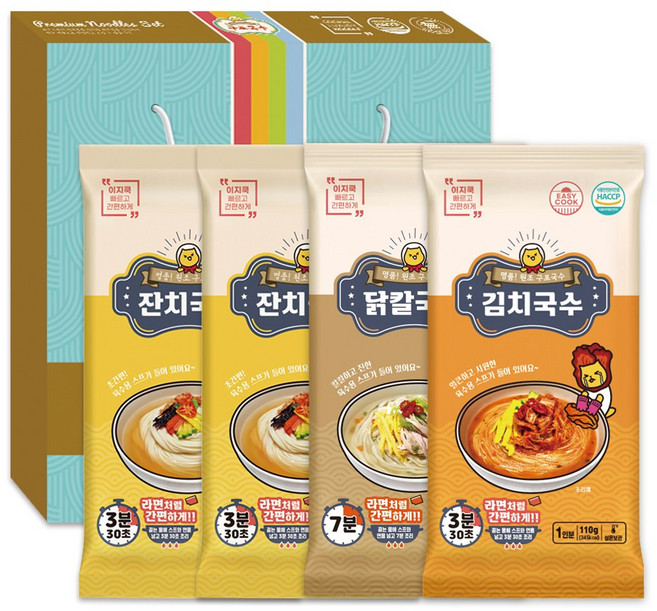 구포국수 이지쿡 새달세트5호(4종) 선물세트 답례품, 1개