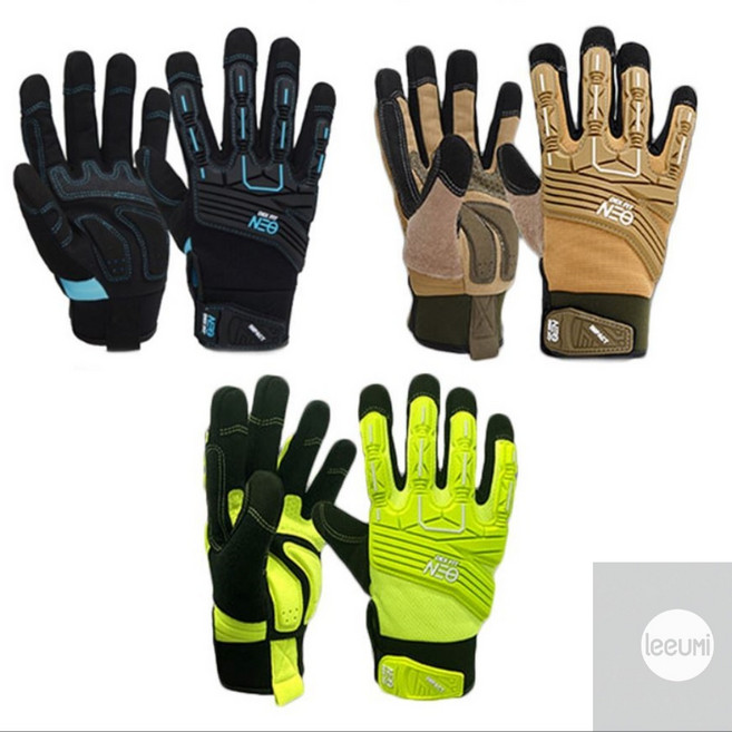 리우미 덱스핏 충격방지 장갑 MG310I 스마트터치 공사, 샌드S, 1개