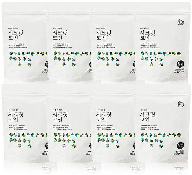 빅마마이혜정 시크릿코인 개운한맛 80g 1팩, 8개
