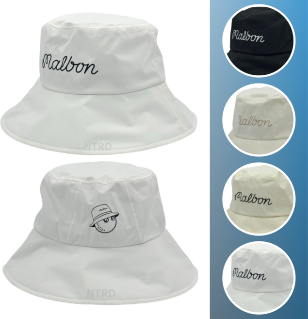 말본 모자 방수 버킷햇 벙거지, 1개, 04.화이트