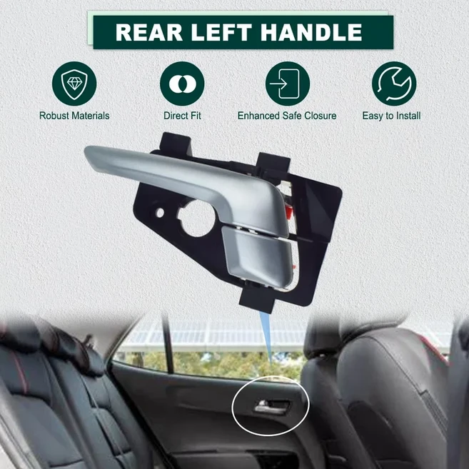 문짝지그 왼쪽 오른쪽 자동차 내부 도어 핸들 KIA PICANTOMORNING 20 82620Y000 용, 01 REAR LEFT