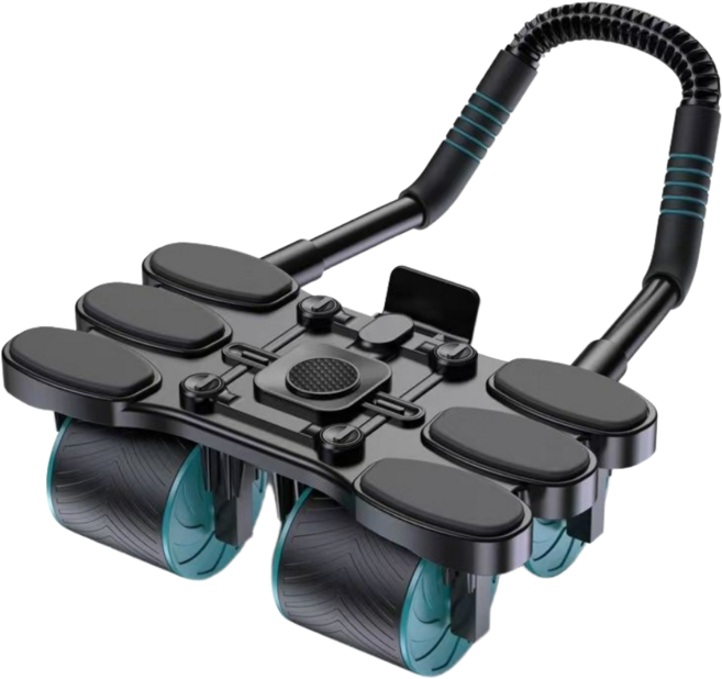 AB슬라이드 리바운드 코어강화 복근운동기구, 블루, FIT-ABR-0001