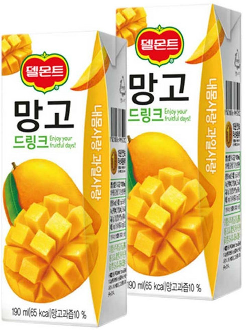 델몬트 망고 드링크 190ml 32팩 jhh+45601kk