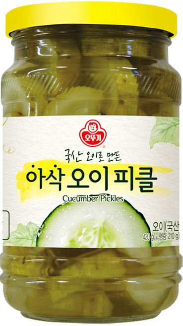 오뚜기 아삭 오이 피클, 420g