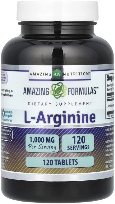 Amazing Nutrition l-아르기닌 1000mg 120정, AmazingNutritionl아르기닌1000mg120, 1개 - 쿠팡