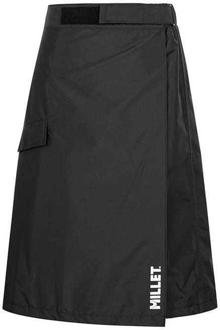 밀레 MILLET 레인스커트 여성 방수 우비치마 우의, 1개, 블랙