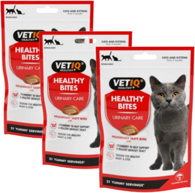 고양이 요로 케어 비뇨기 기능성 간식 영양제, 3개, 65g, 유리너리