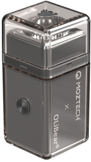 MOZTECH OLIBEAR 電動迷你刮鬍刀 鼻毛刀 紳士禮盒套裝, 烏龍灰