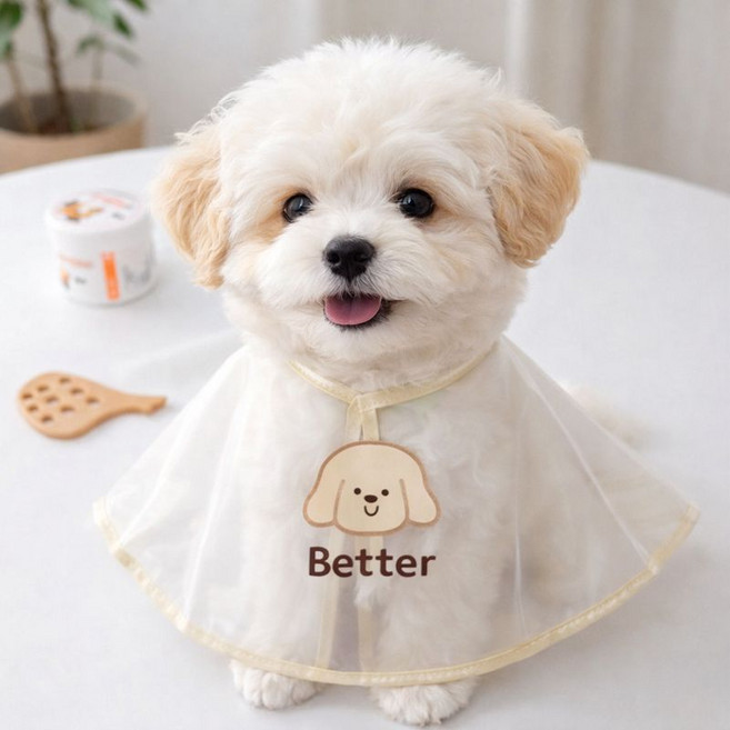 눈물자국 강아지 세안보 애견세안보 강아지미용커트보, 1개