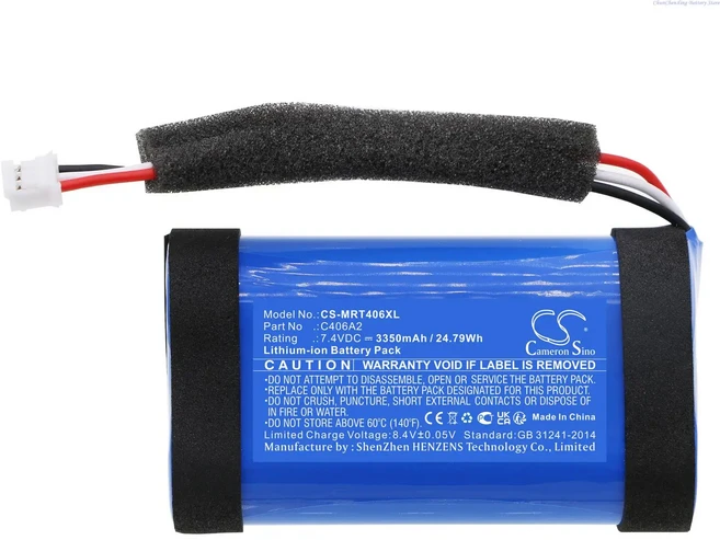 Cameron Sino 스피커 배터리 마샬 엠버튼 1001908 1005696 도구 및 선물용 C406A2 2600mAh 3350mAh