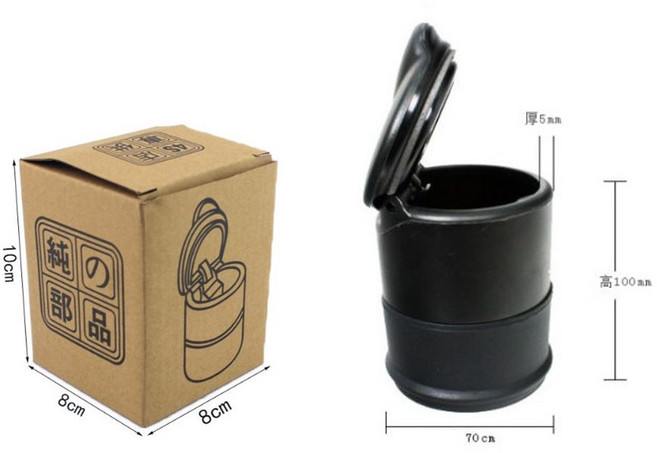 Qingfei 汽車煙灰缸 攜帶式熄菸器, 1個, 1個