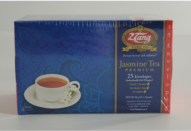 인도네시아 2TANG 2땅 프리미엄 자스민티 자스민차 티백 총50g, 1개, 50g, 25개입, 2g