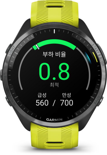 가민 포러너 965 스마트워치, 옐로우, 46.5mm, GPS