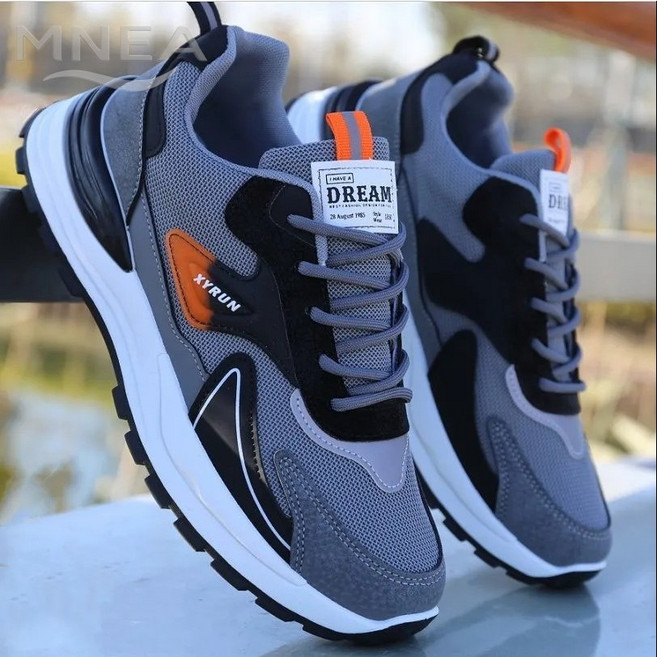 MNEA 남성 플라이니트 메쉬 운동화 통기성 발편한 경량 데일리 활용 좋은 스니커즈