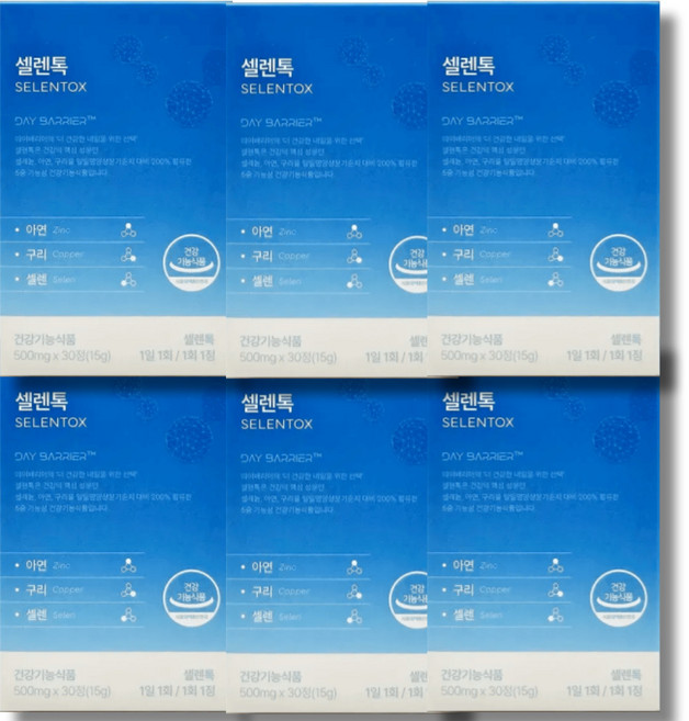 크레논 셀렌톡 활성산소 항산화효능, 6개, 30정