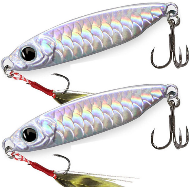 몬스팅 메탈지그 삼치메탈 방어지그 볼락 잿방어 고등어 광어 방어 농어 부시리, 1개, 10g, 실버