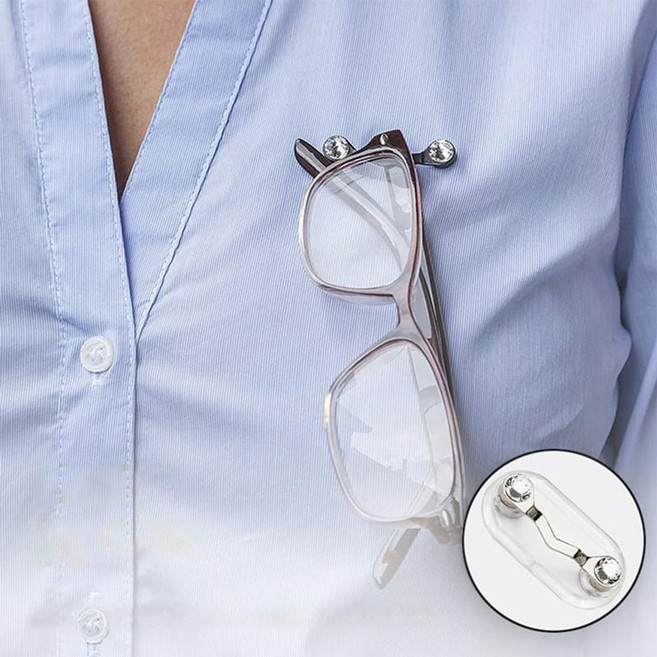 마그네틱 안경걸이 브로치 옷핀 선글라스클립 홀더 jw2+4722qI