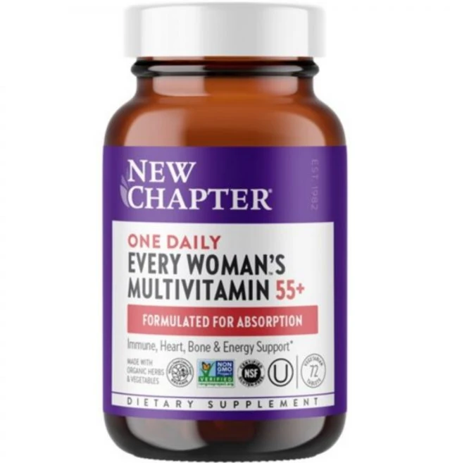 New Chapter Every Woman's One Daily 55+ - Women's Multivitamin 50 plus -- 72 Vegetarian Tablets, 72 Count (Pack of 1), 1개, 72정 - 쿠팡