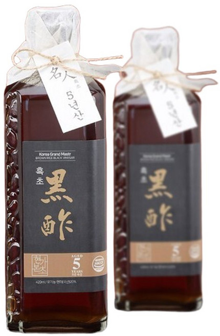 현경태 명인 현미흑초 5년산 420ml x 2병, 2개