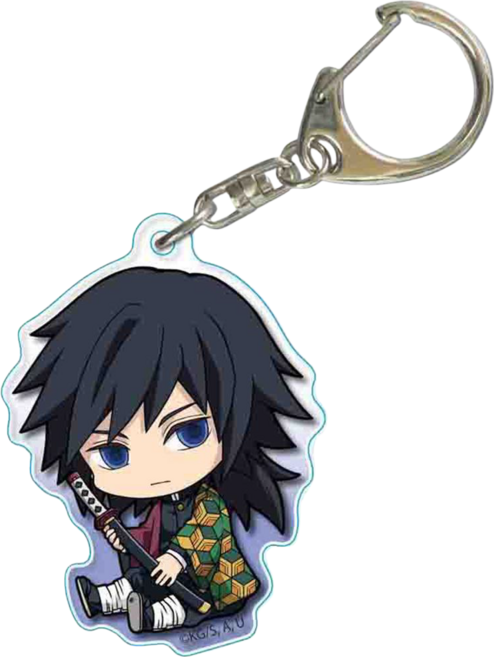 <귀멸의 칼날> 캐릭터 아크릴 키링/키체인/열쇠고리 허깅SD 14종, 귀칼키링, G-003641. 토미오카 기유