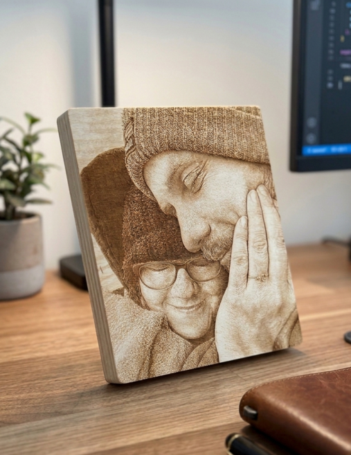 지거스 우드포토 주문제작 부모님생신 선물 기념일선물 센스있는 사진인화 액자