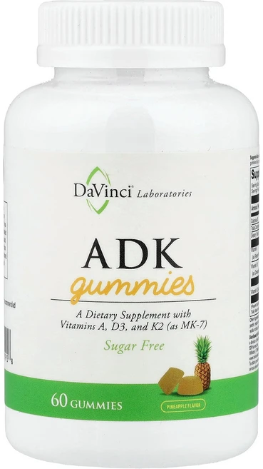 DaVinci Laboratories 다빈치래버러토리스 ADK 60 구미 건강관리 영양제, 1개, 60정 - 쿠팡