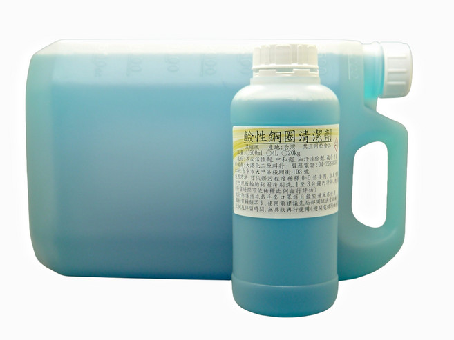 大港化工原料行 鹼性鋼圈清潔劑 - 濃縮版 鋁圈/鋼圈, 1個, 4L