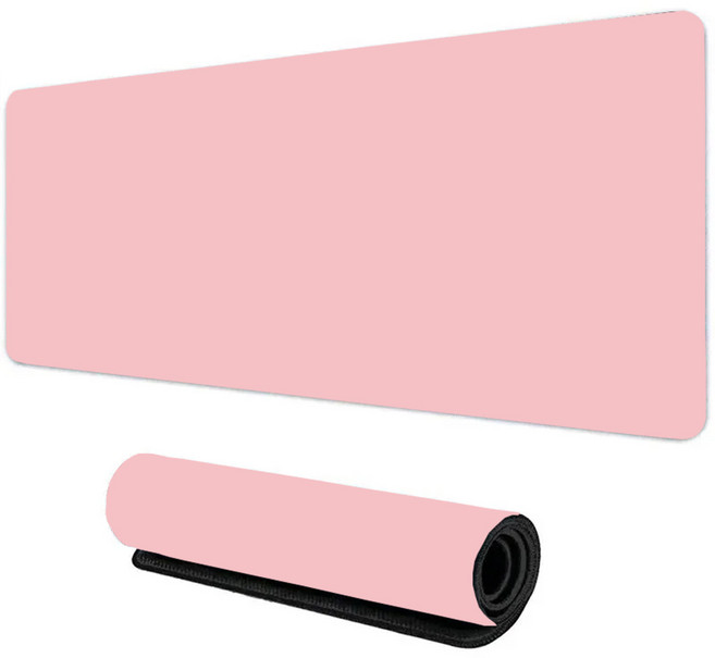 키보드 및 마우스 패드 1개 3mm 두께, 분홍색 400×900