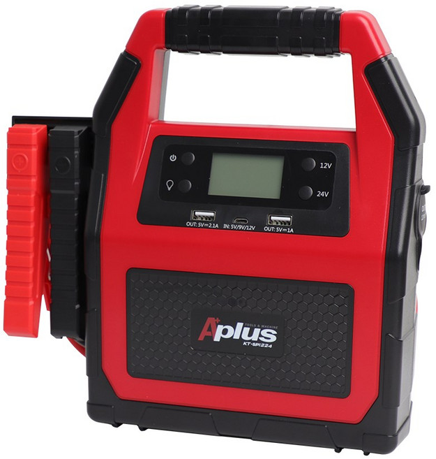 에이플러스 KT-SP1224 대용량 점프스타터 45000mAh 12V/24V 오토바이겸용, 1개