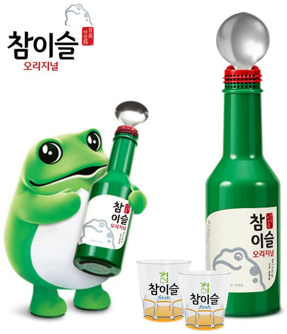 [하이트진로]참이슬 오리지널 블루투스 마이크 스피커 노래방 숟가락 마이크