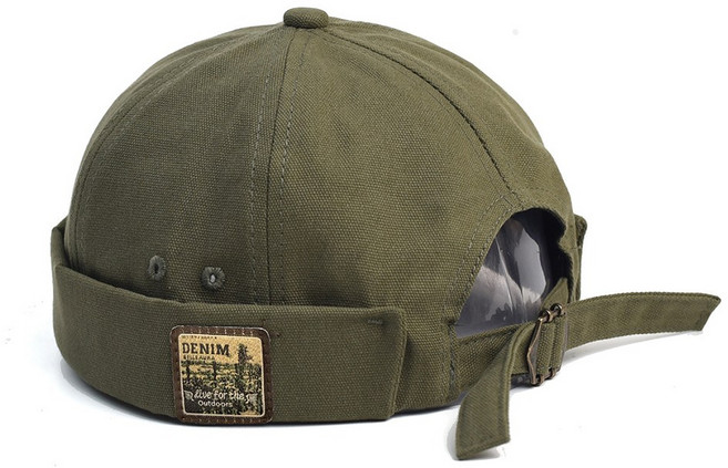 BELLEAURA 남여공용 캐주얼 데님태그 와치캡 챙없는 골무모자 레옹모자 커플모자 빅사이즈 와치캡