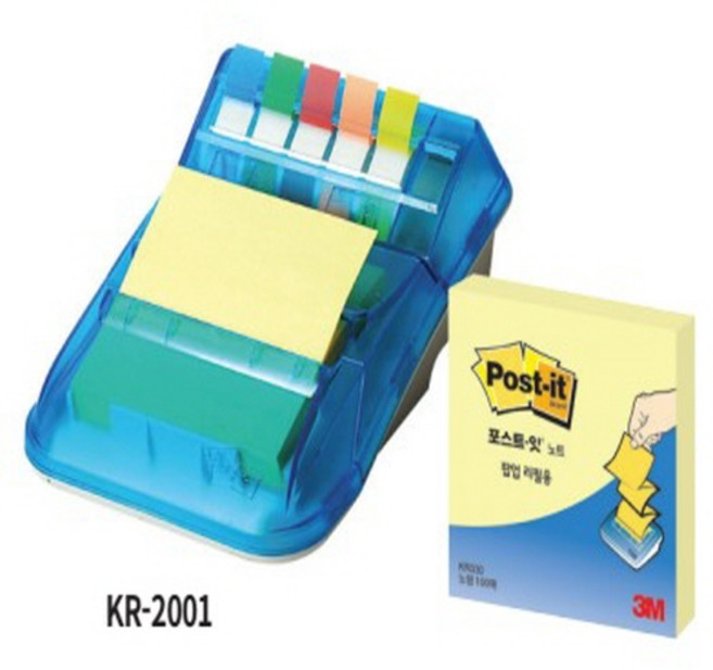 3M 포스트잇-팝업 디스펜서팩 KR-2001 SET 접착메모지